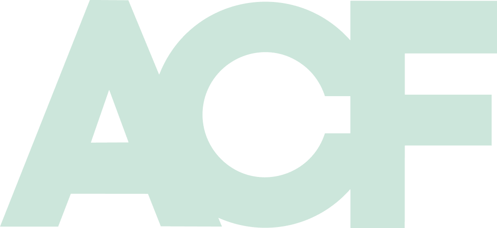 ACF green logo design