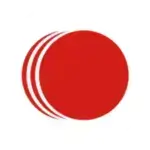 Red circle logo with white background